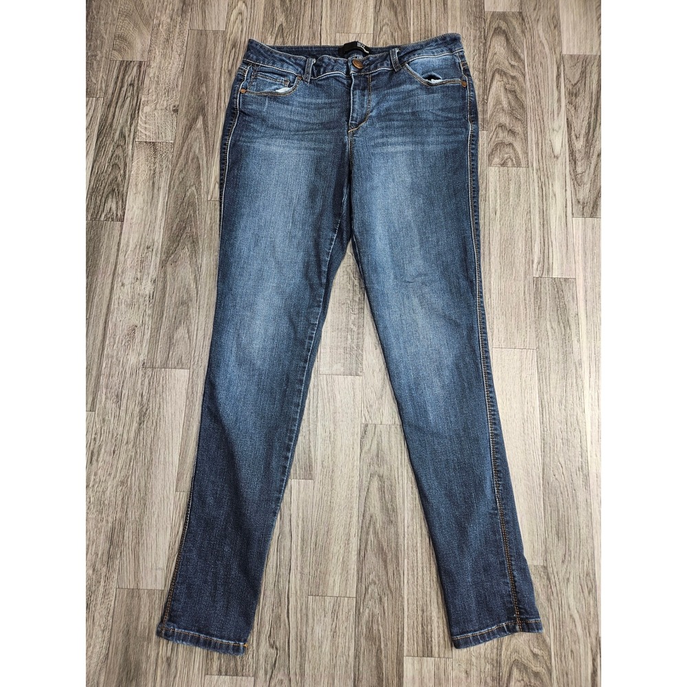 1822 Denim Skinny Jeans Womens 30 Blue Medium Wash Stretch Mid Rise